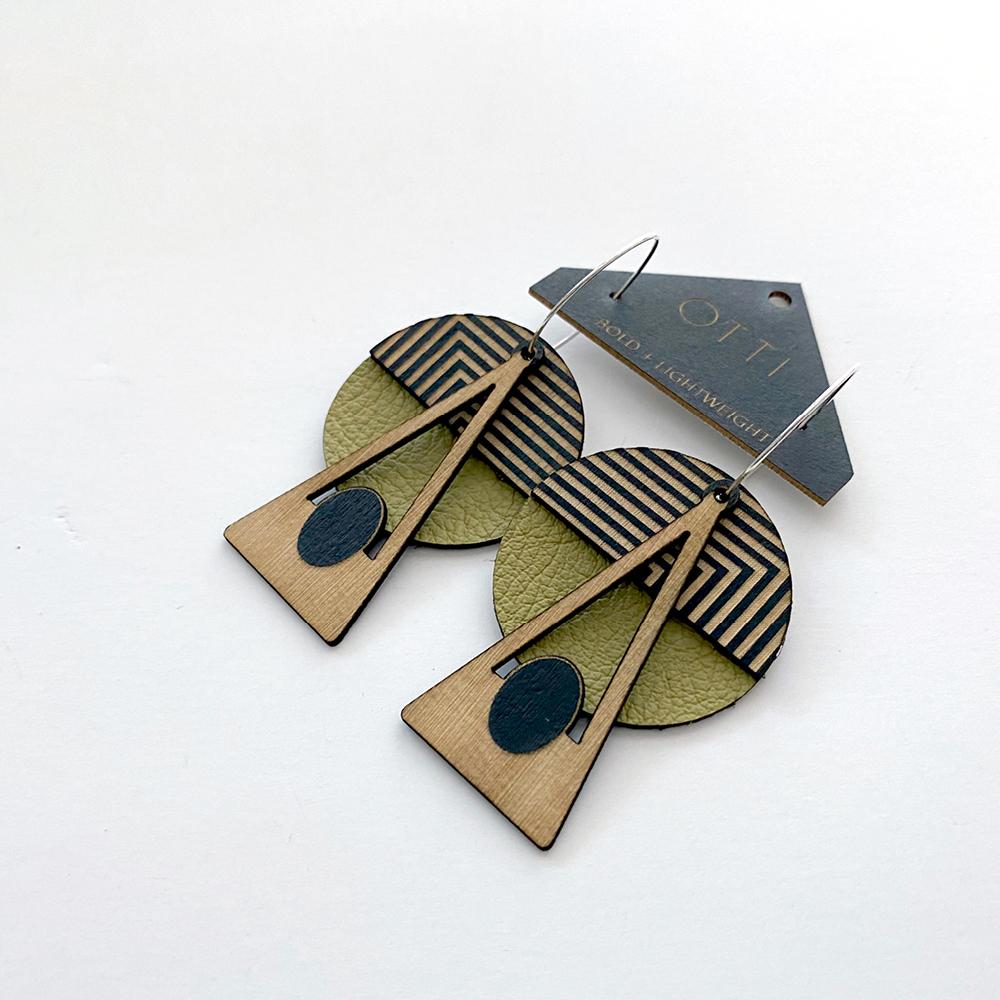 Lightweight hot sale leather earrings